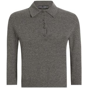 Dolce & Gabbana, Dames, Truien, Grijs, Maat: M