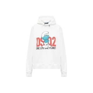 Dsquared2 Smurf Hoodie , White , Dames , Maat: XS