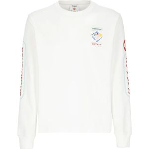 Casablanca, Heren, Sweatshirts & Hoodies, Wit, Maat: S Katoen,