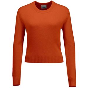 Allude, Dames, Truien, Oranje, Maat: M Kasjmier,
