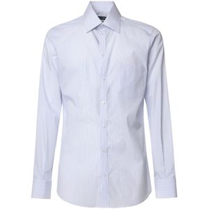 Dolce & Gabbana, Heren, Overhemden, Wit, Maat: L Katoen,