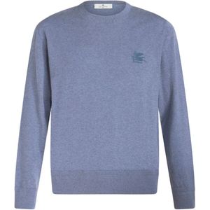 Etro, Heren, Truien, Blauw, Maat: XL Katoen,