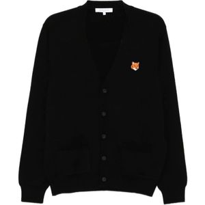 Maison Kitsuné, Heren, Truien, Zwart, Maat: L