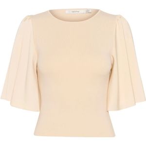 Gestuz, Dames, Blouses & Shirts, Beige, Maat: S