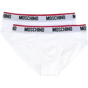 Moschino, Heren, Ondergoed, Wit, Maat: S Katoen,