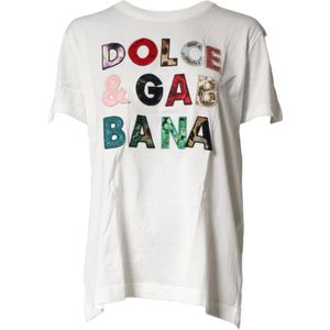 Dolce & Gabbana, Dames, Tops, Wit, Maat: L