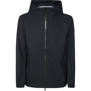 Woolrich Blauwe Pacific Tweelaagse Jassen , Blue , Heren , Maat: M