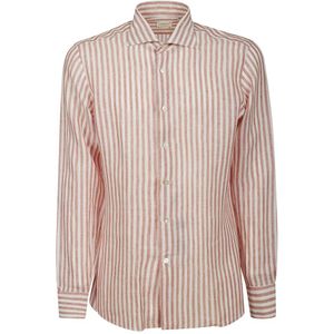 Borriello Napoli, Heren, Overhemden, Veelkleurig, Maat: 4XL Linnen,