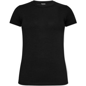 Dsquared2, Dames, Tops, Zwart, Maat: L Modal,