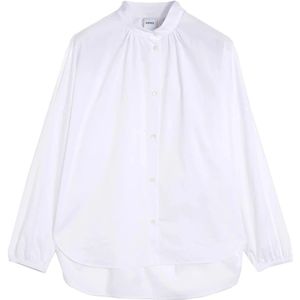 Aspesi, Dames, Blouses & Shirts, Wit, Maat: XS Katoen,