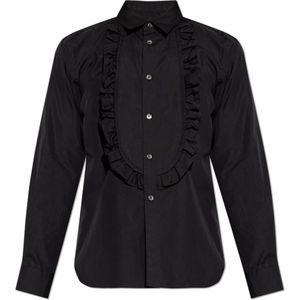 Comme des Garçons, Heren, Overhemden, Zwart, Maat: S Katoen,