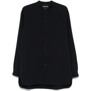 Giorgio Armani, Heren, Overhemden, Blauw, Maat: M