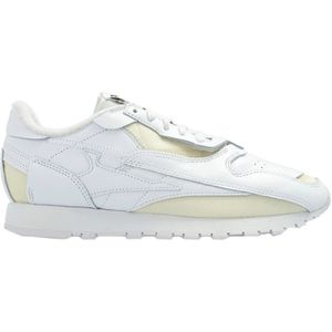 Maison Margiela - Leren en Stoffen Sneakers - Wit