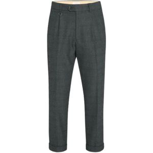 Paolo Pecora, Heren, Broeken, Grijs, Maat: M Wol,