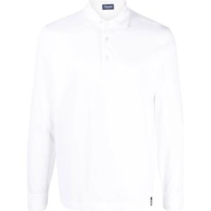 Drumohr, Heren, Tops, Wit, Maat: M Katoen,