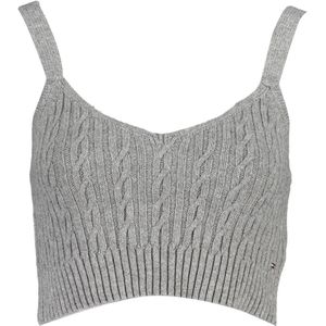 Tommy Hilfiger, Dames, Tops, Grijs, Maat: 2XS Katoen,