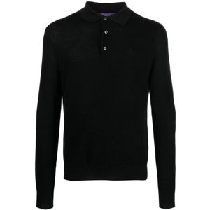 Ralph Lauren, Heren, Tops, Zwart, Maat: L Zijde,