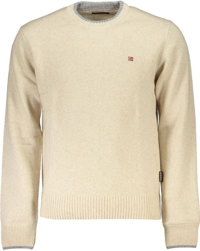Crew Neck Jumper - Beige - Sweater