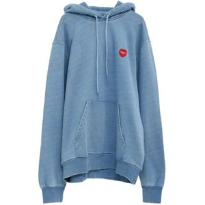 Carhartt Wip, Heren, Sweatshirts & Hoodies, Blauw, Maat: L Fleece,