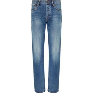 Emporio Armani, Heren, Jeans, Blauw, Maat: W31 Denim,