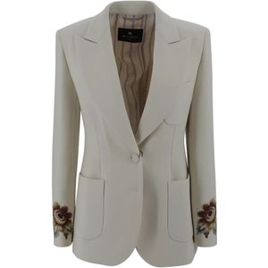 Etro, Dames, Jassen, Wit, Maat: S Wol,