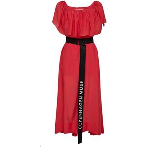 Copenhagen Muse, Dames, Jurken, Rood, Maat: L Poliester,