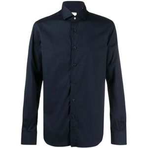 Xacus, Heren, Overhemden, Blauw, Maat: 4XL Katoen,