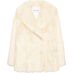 Stand Studio, Dames, Jassen, Wit, Maat: S Acryl,