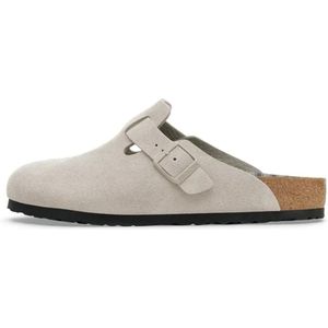 Birkenstock, unisex, Schoenen, Grijs, Maat: 40 EU Leer,