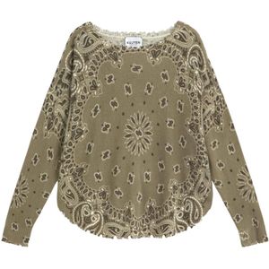 Kujten, Dames, Blouses & Shirts, Groen, Maat: L Kasjmier,