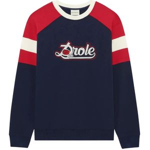 Drole de Monsieur, Heren, Sweatshirts & Hoodies, Blauw, Maat: S Katoen,