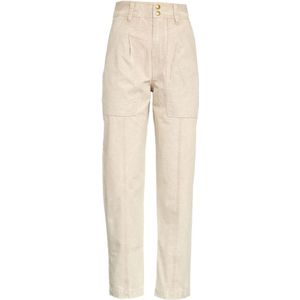 Isabel Marant, Dames, Broeken, Wit, Maat: 2XS Denim,