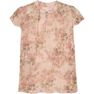 Oltre, Dames, Blouses & Shirts, Roze, Maat: L Viscose,