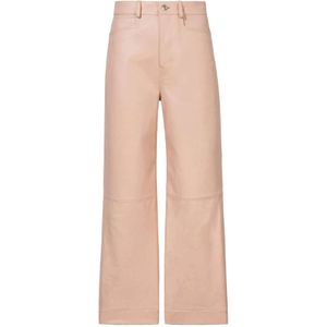 Proenza Schouler, Dames, Broeken, Roze, Maat: 2XS Zijde,