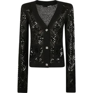 Rotate Birger Christensen, Dames, Truien, Zwart, Maat: L Wol,