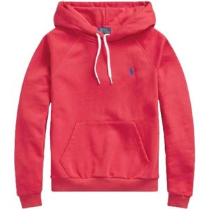 Polo Ralph Lauren, Dames, Sweatshirts & Hoodies, Rood, Maat: 2XS Katoen,