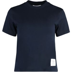 Thom Browne, Dames, Tops, Blauw, Maat: XS Katoen,