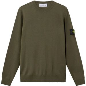 Stone Island, Heren, Truien, Groen, Maat: L Wol,