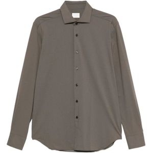 Xacus, Heren, Overhemden, Bruin, Maat: 3XL Polyamide,