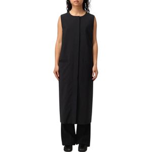 Alberta Ferretti, Dames, Jurken, Zwart, Maat: M Wol,