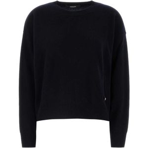 Versace Midnight Blue Wool Blend Sweater , Blue , Dames , Maat: XS