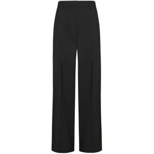 Momoni, Dames, Broeken, Zwart, Maat: M Wol,