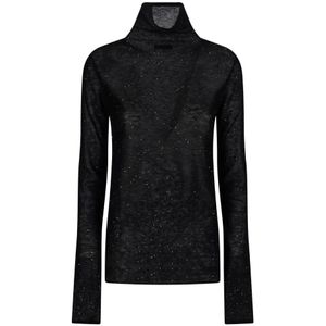 Pinko, Dames, Truien, Zwart, Maat: S