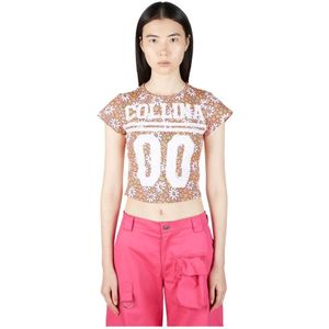 Collina Strada, Dames, Tops, Veelkleurig, Maat: XS Katoen,