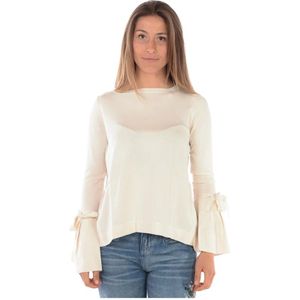 Liu Jo, Dames, Truien, Beige, Maat: M Viscose,