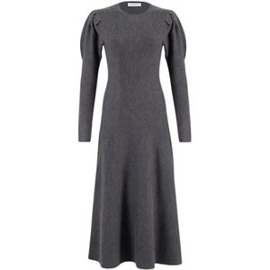 Gabriela Hearst, Dames, Jurken, Zwart, Maat: S Wol,