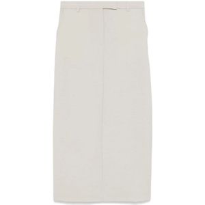 Officine Générale, Dames, Rokken, Grijs, Maat: XS Wol,