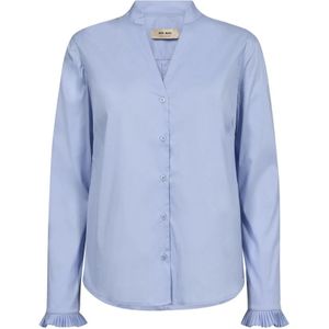 MOS MOSH - Blouse 'Hassie' - Lichtblauw - Klassieke Blouse
