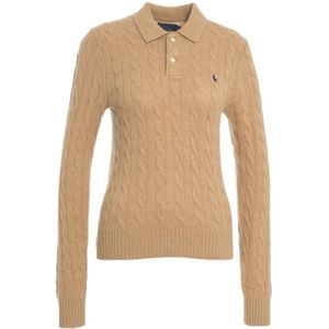 Polo Ralph Lauren, Dames, Truien, Beige, Maat: M Wol,