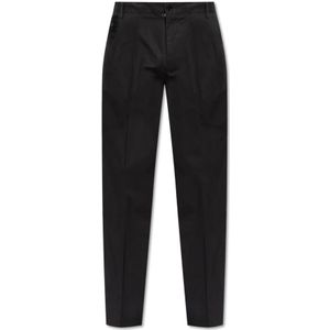 Dolce & Gabbana, Heren, Broeken, Zwart, Maat: M Katoen,